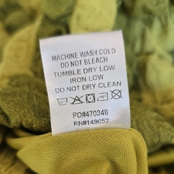 Fashion Nova Womens Green Striped Popcorn Texture Maxi Skirt XS - Picture 7 of 8